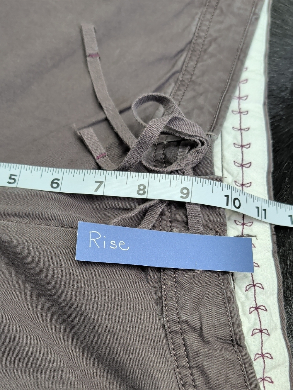 Ladies Old Navy Large Cotton Pants L Brown Trousers 2007 - Picture 8 of 11